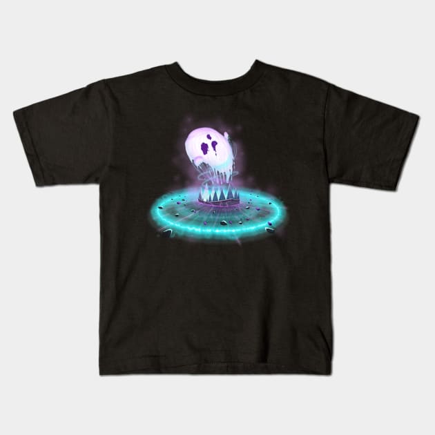 Ghost Jaw trap Kids T-Shirt by MARGARIYAH